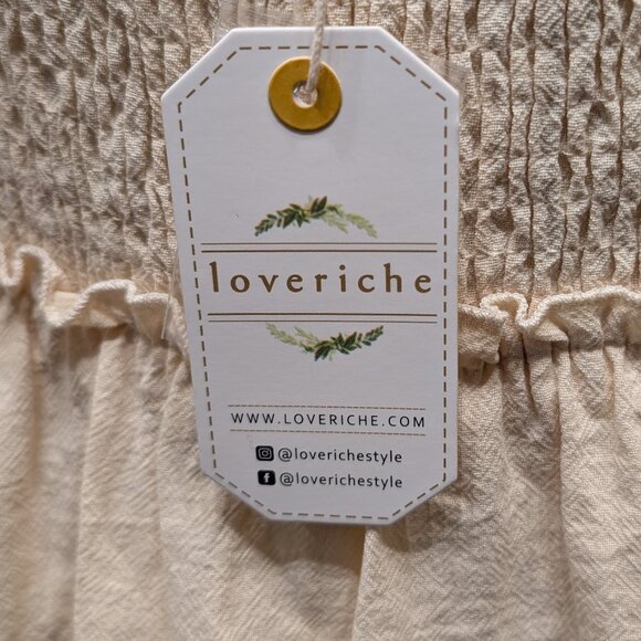 Cream Puff Sleeve Dress Size Large NWT - Picture 6 of 10